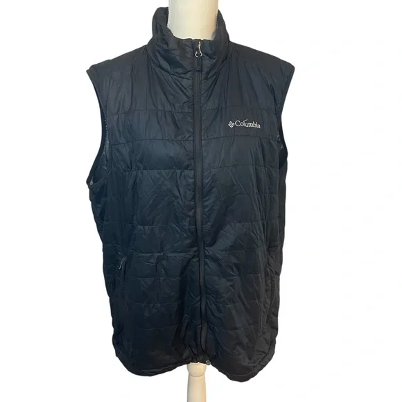 Columbia Omni-Heat Men’s Vest Size L Black - Picture 1 of 12